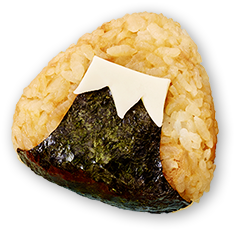 ツナマヨ醤油の富士山おにぎり