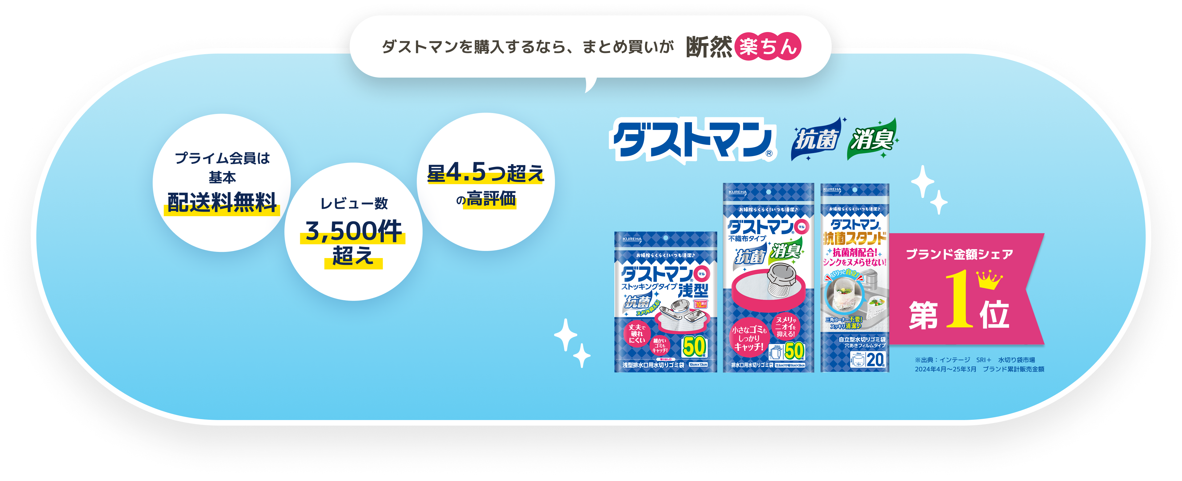 ダストマンを購入するなら、まとめ買いが断然楽ちん