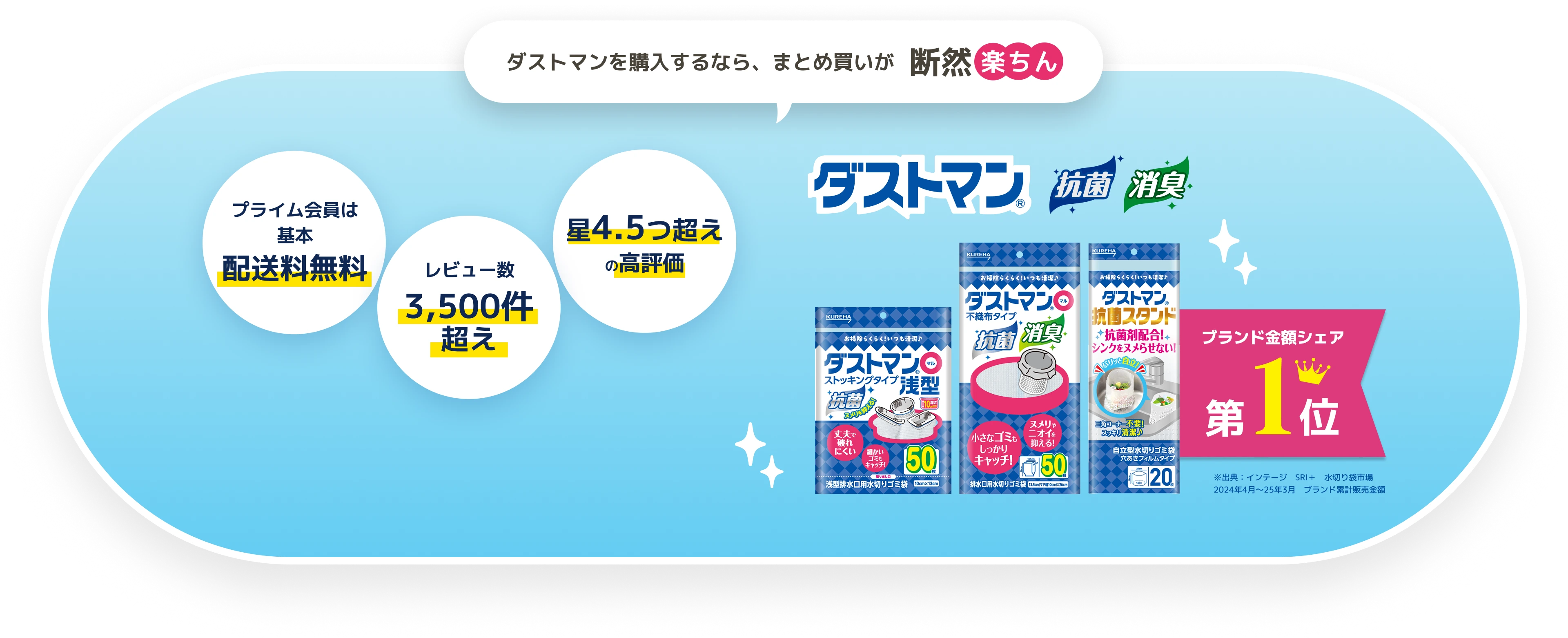 ダストマンを購入するなら、まとめ買いが断然楽ちん