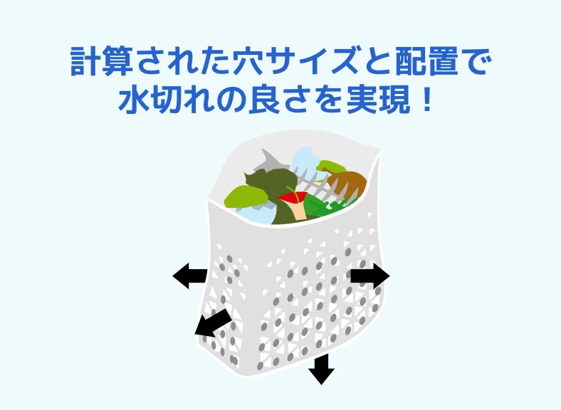 水切れスッキリ！