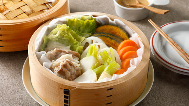 蒸し料理にも！