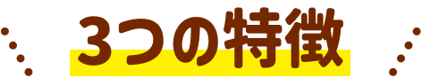 3つの特徴