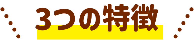 3つの特徴