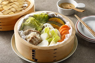 豚肉と冬野菜のせいろ蒸し