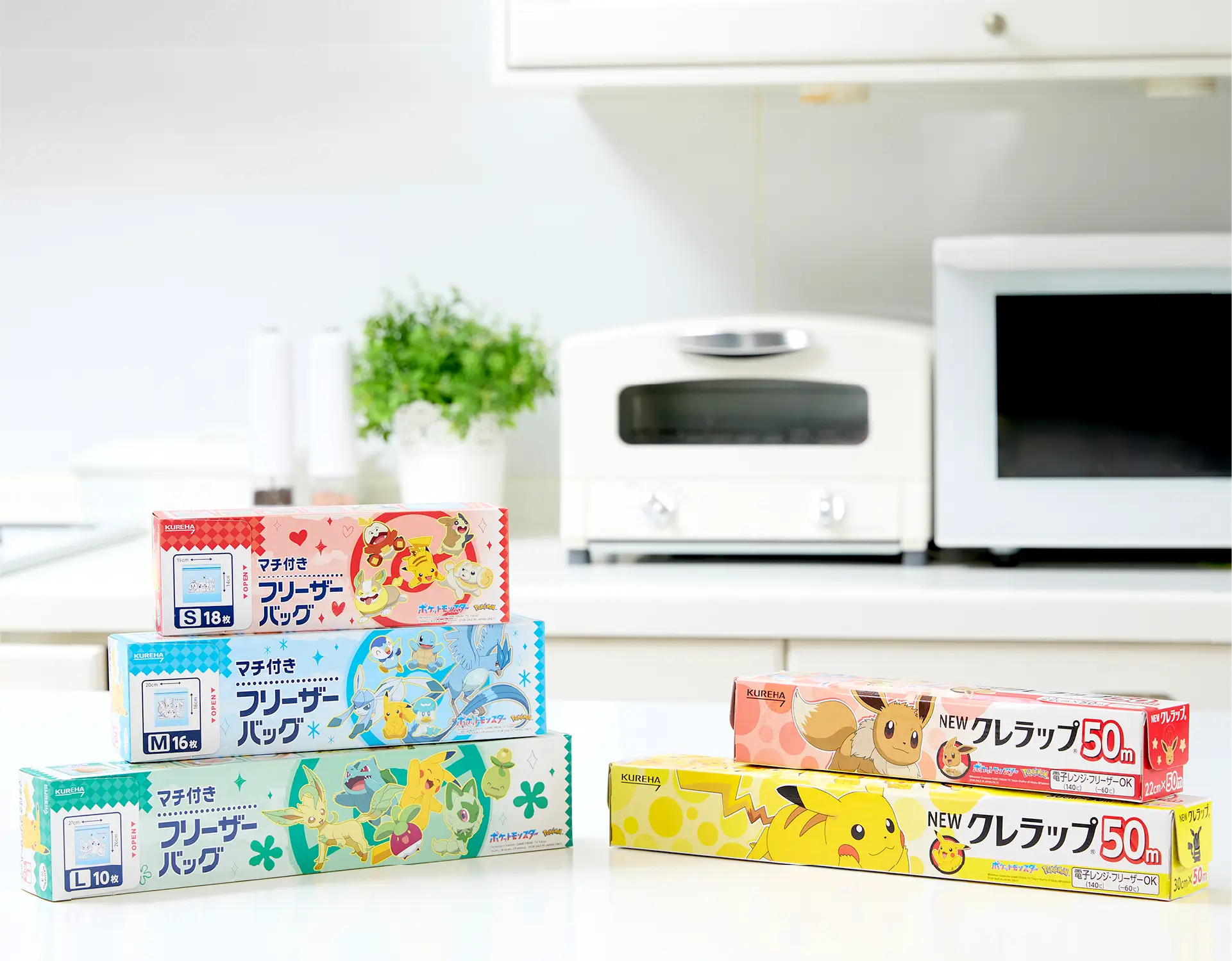 ポケモンデザイン NEWクレラップ マチ付きフリーザーバッグ 写真
