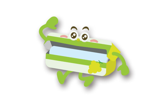 クレラップの新キャラクター、くれすけのイラスト