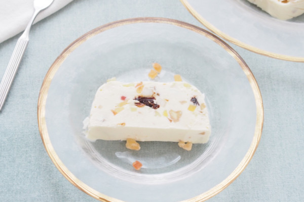 クリームチーズとマシュマロのアイスケーキ「お手軽カッサータ～イタリア風アイスケーキ～」