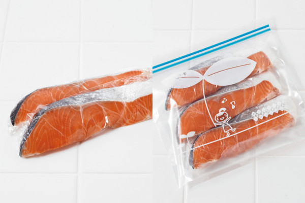 魚は一切れずつ、野菜もほとんどのものが冷凍保存可能です