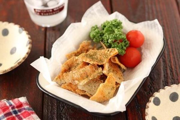 お手軽絶品！鶏ささみのパリパリのり塩せんべい
