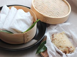 鶏のネギ塩中華ちまき