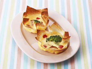 春巻きの皮キッシュ