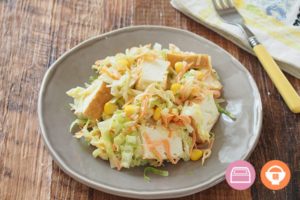 旬の野菜と節約食材の厚揚げで作る、栄養満点朝ごはん