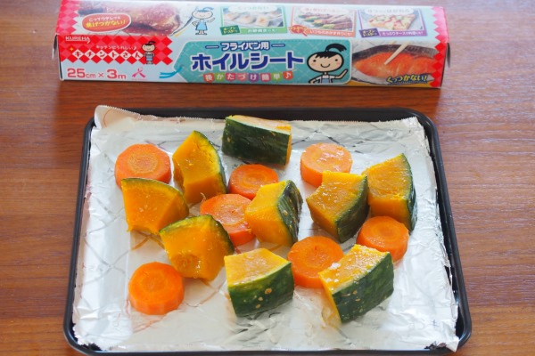 天板にキチントさんフライパン用ホイルシート