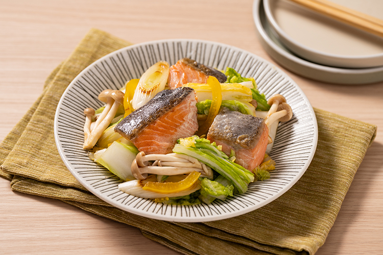 白菜と鮭の南蛮漬け