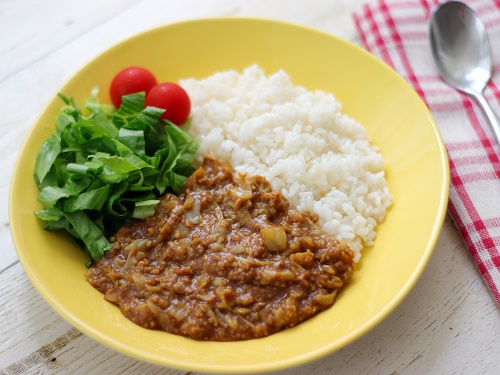 ロールキャベツでキーマカレー