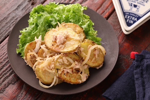 新たまねぎの和風照り焼きポテサラ