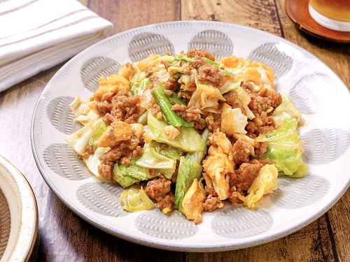『ふんわり卵の中華風肉みそキャベツ炒め』おうちで絶品中華♪