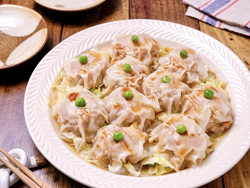 レンジで簡単、<br>時短おかず！<br> たけのこシューマイ