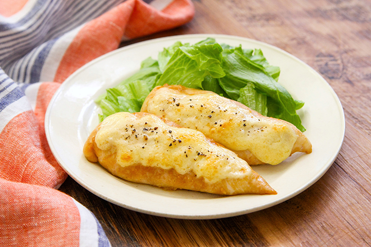 にんにく香るささみのコンソメマヨ焼き