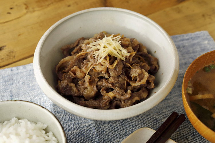 レンジで牛しぐれ煮