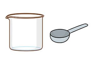 計量スプーンとカップ
