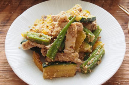 3．ごま和えにして夕飯のあと一品に！