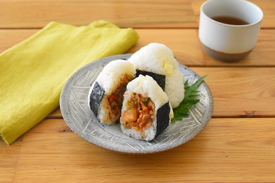 豚キムチーズおにぎり